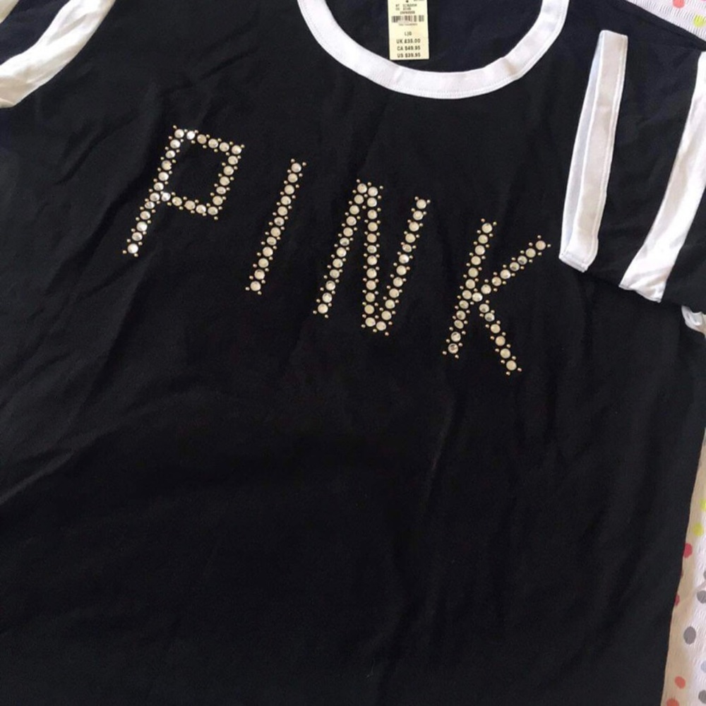 *HTF* PINK Sequins T shirt